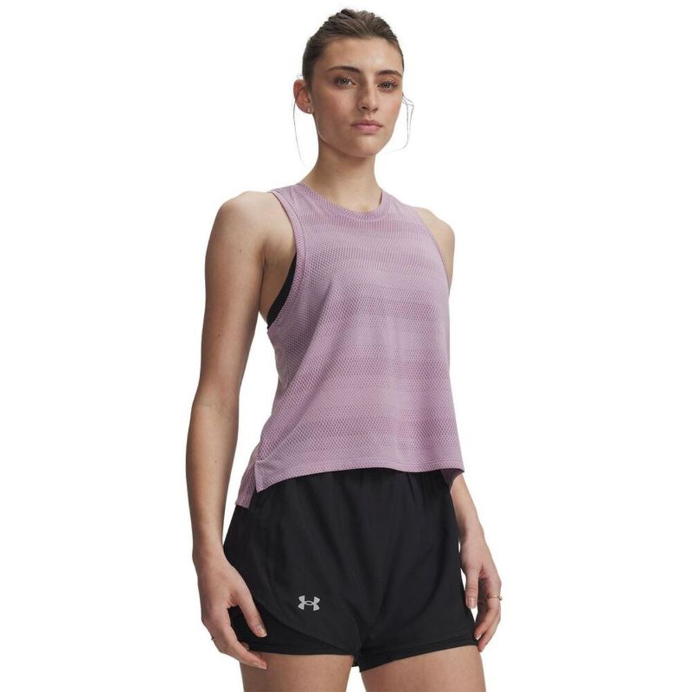 Under Armour Womens/Ladies Velociti Fitted Sleeveless Tank Top / Mauve Pink